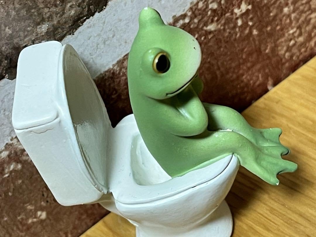 Amazon.co.jp: ダイカイ コポー カエル お風呂 トイレ コポタロウ 2点