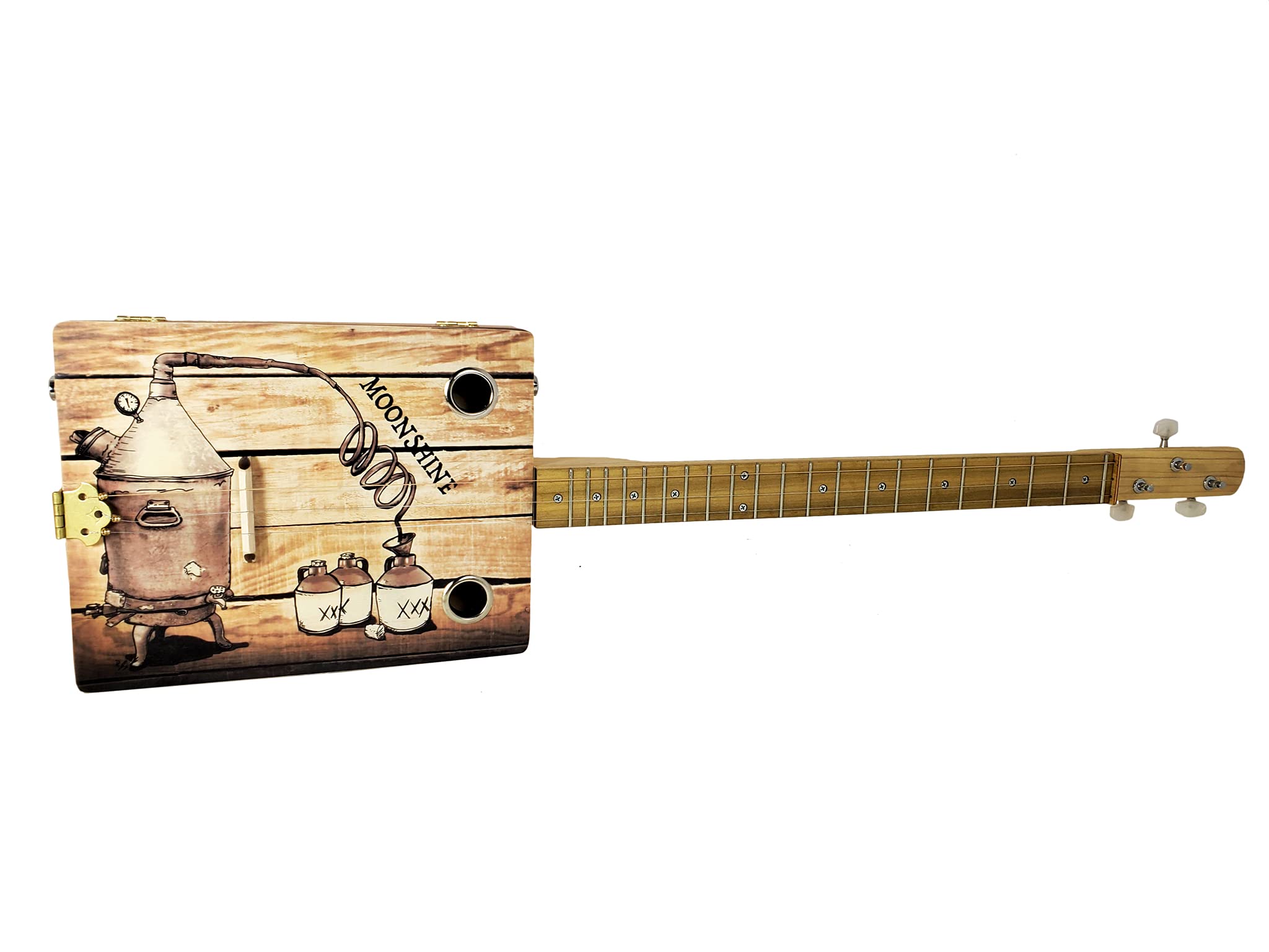 Amazon | C. B. Gitty 'The Moonshiner' 3弦フルカラーシガーボックス