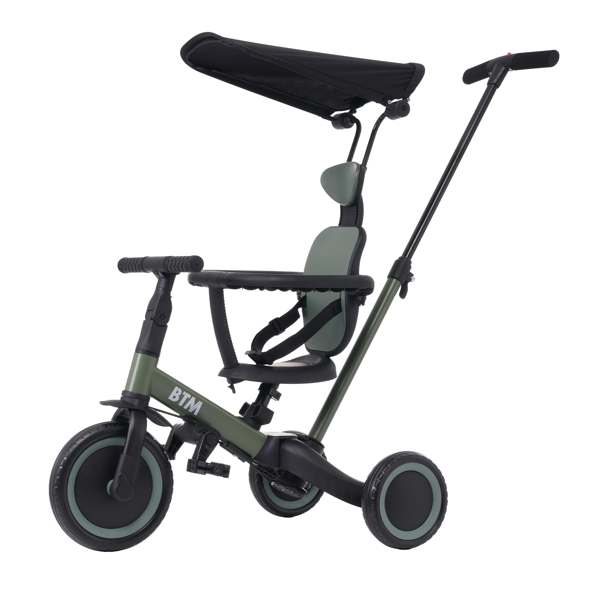 Amazon.co.jp: BTM 子供用三輪車 5in1 自転車 オリジナル 押し棒付き
