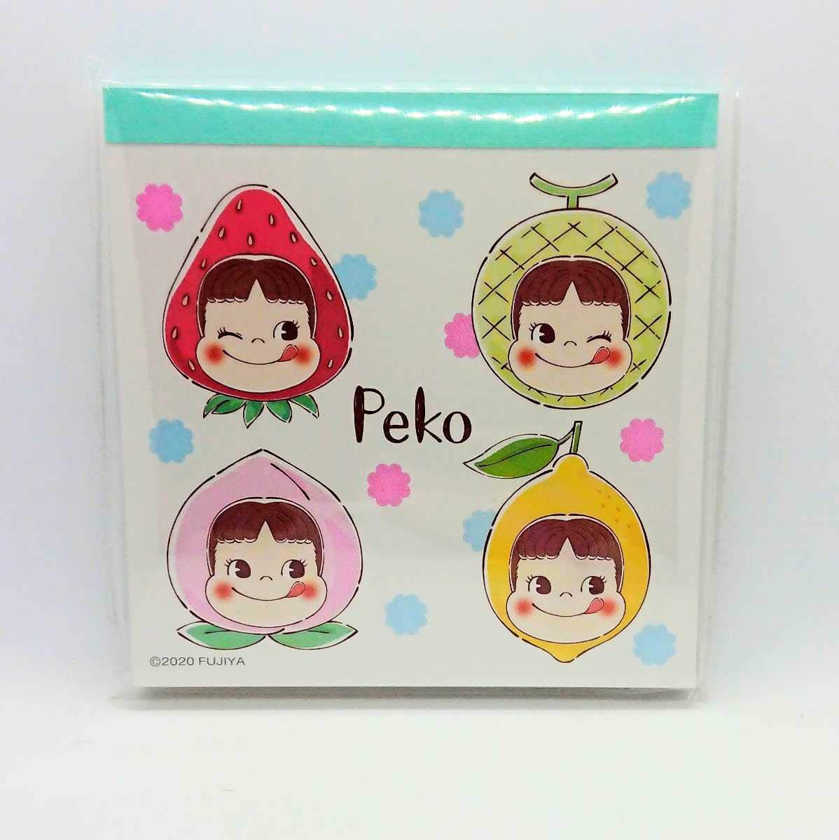 Amazon.co.jp: ITS'DEMO イッツデモ ペコちゃん メモパッド フルーツ柄