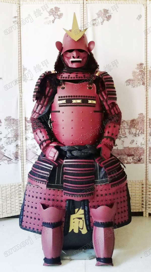 Amazon.co.jp: 身につけられる甲冑スーツ鎧 武士 鉄シルク剣赤O10 : ホビー