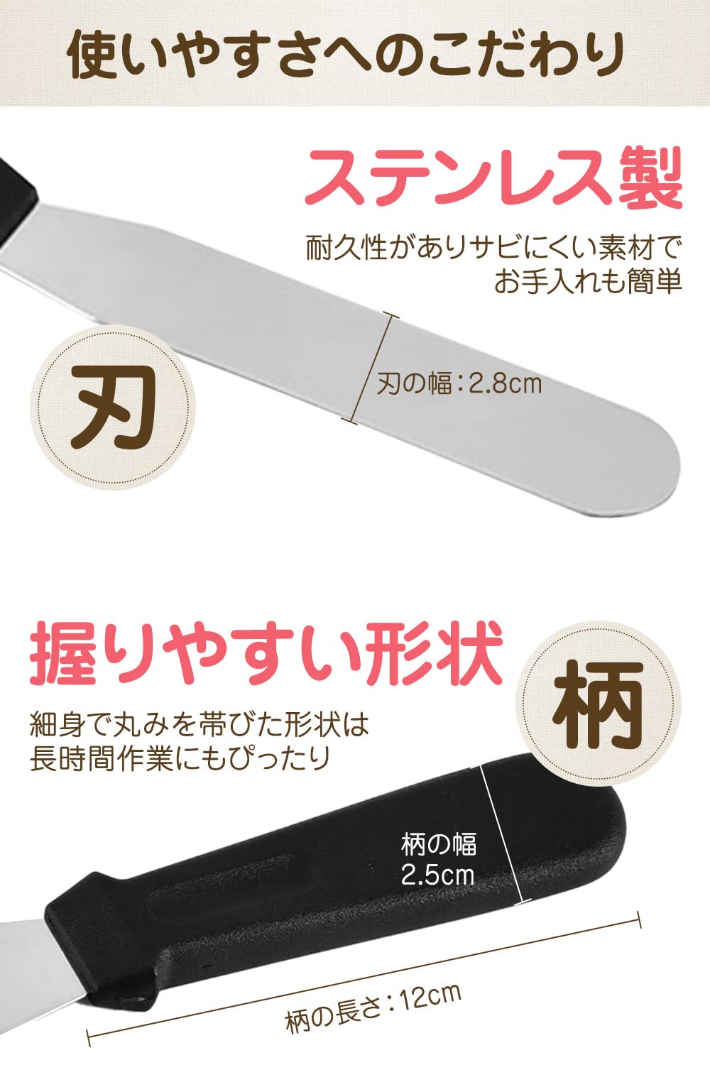 Amazon | 【フードコーディネーター監修】 パレットナイフ ケーキ