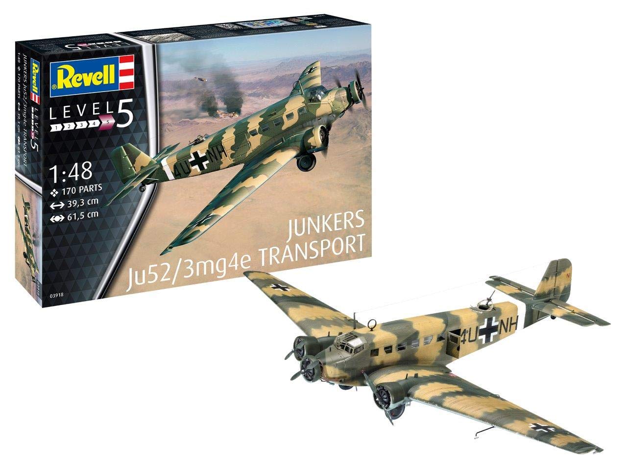 航空機・ヘリコプター Revell 1/48 JunkersJu52/3mAirlineVersion