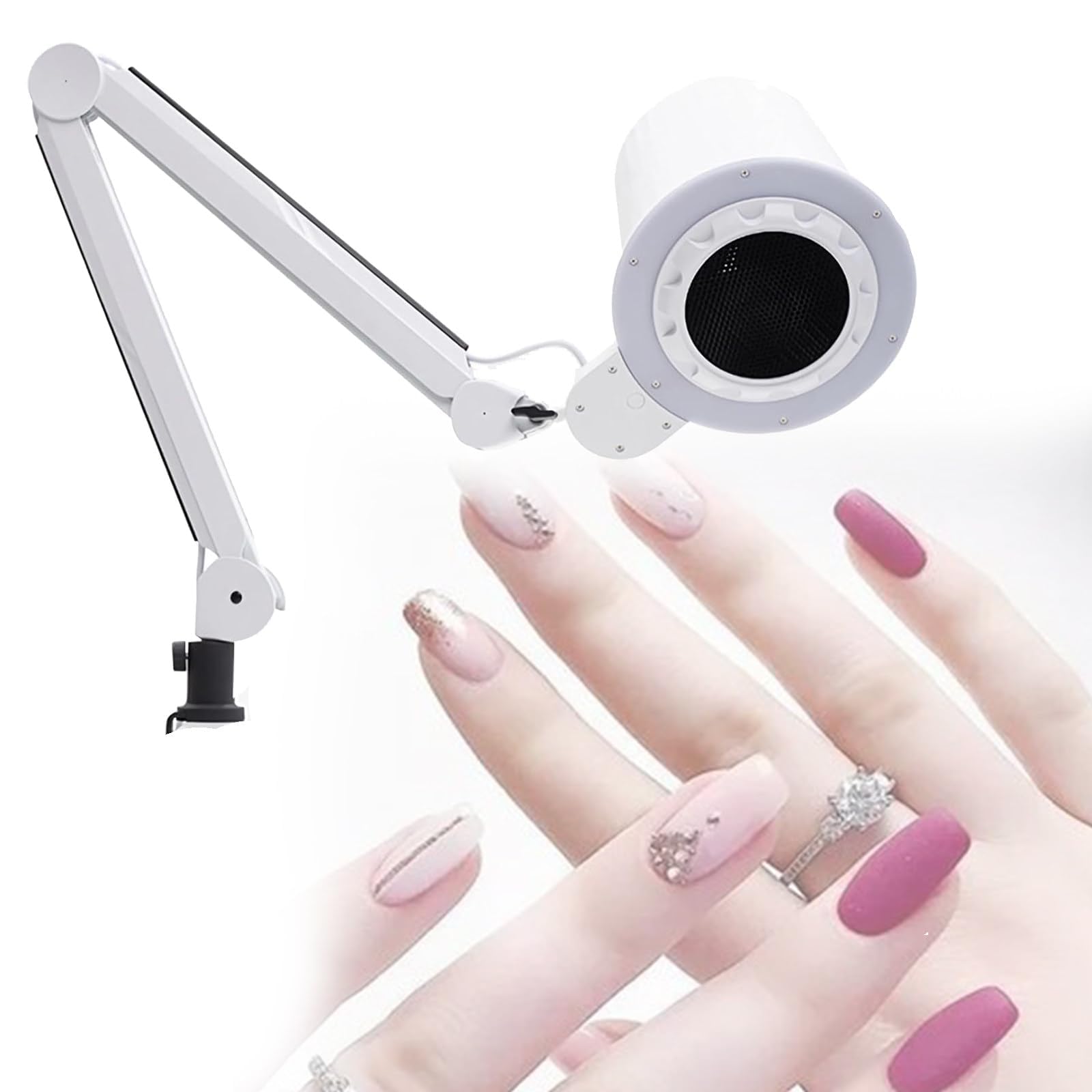 Amazon.co.jp: ネイル集塵機、ネイル掃除機集塵機、LED-3色ライト