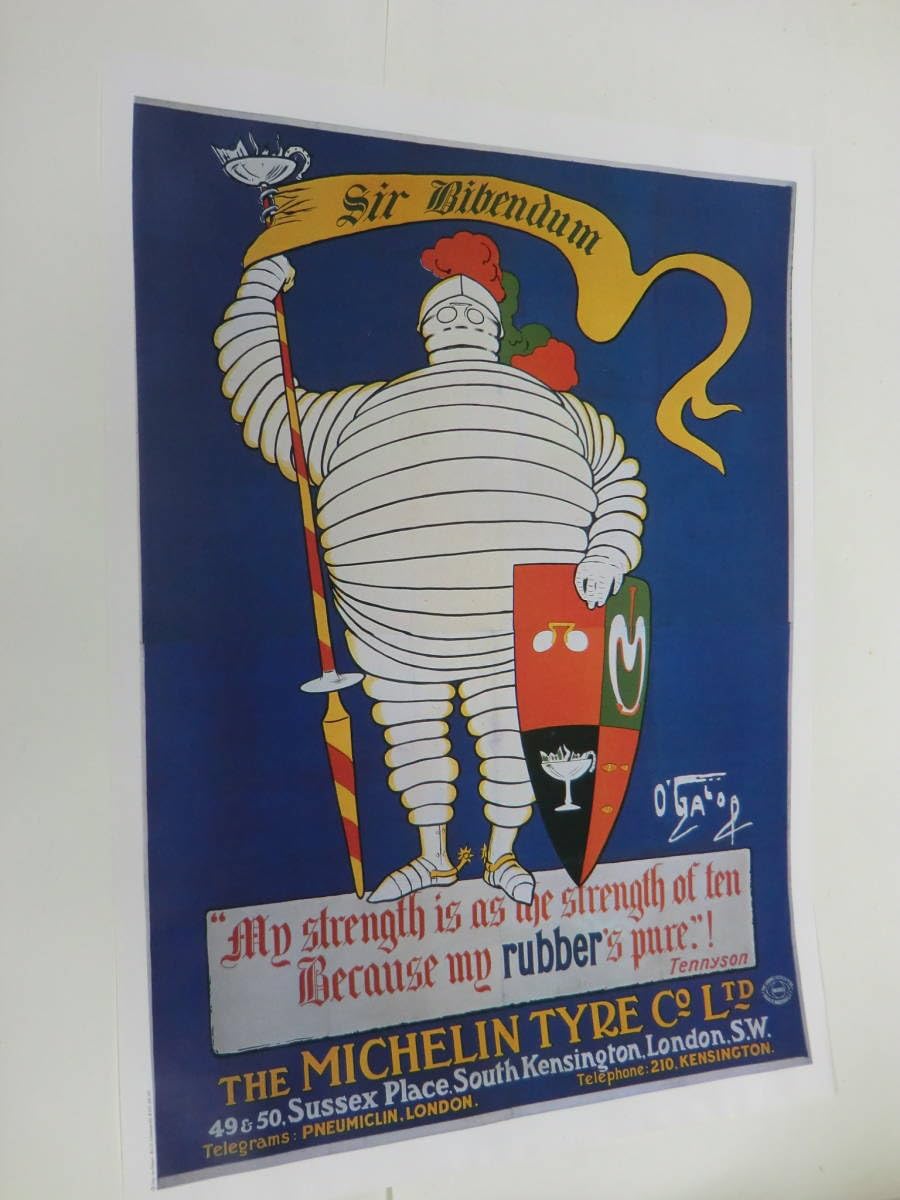 1900 年のミシュランタイヤ オリジナルポスター ビバンダムの作者、