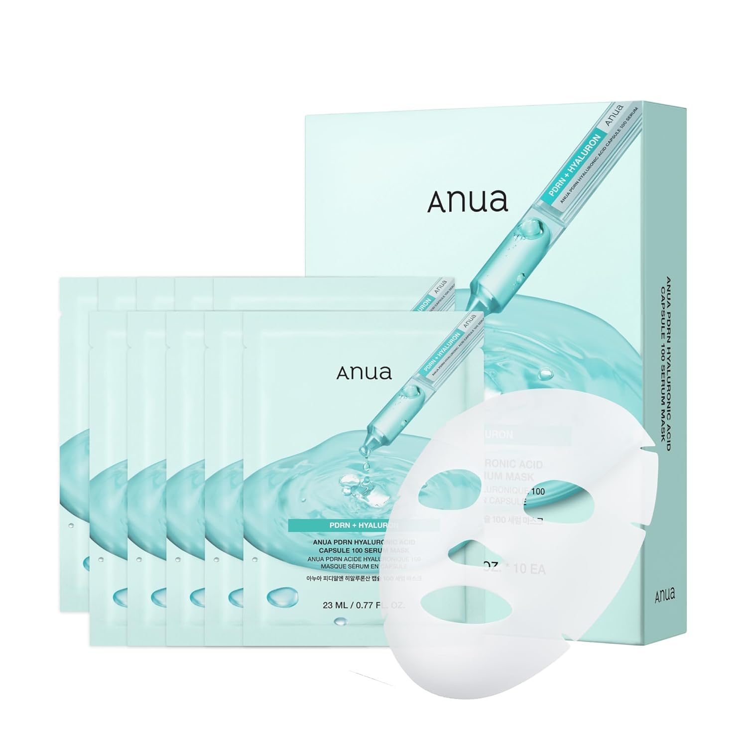 Amazon.com : ANUA PDRN Hyaluronic Acid Capsule 100 Serum Mask