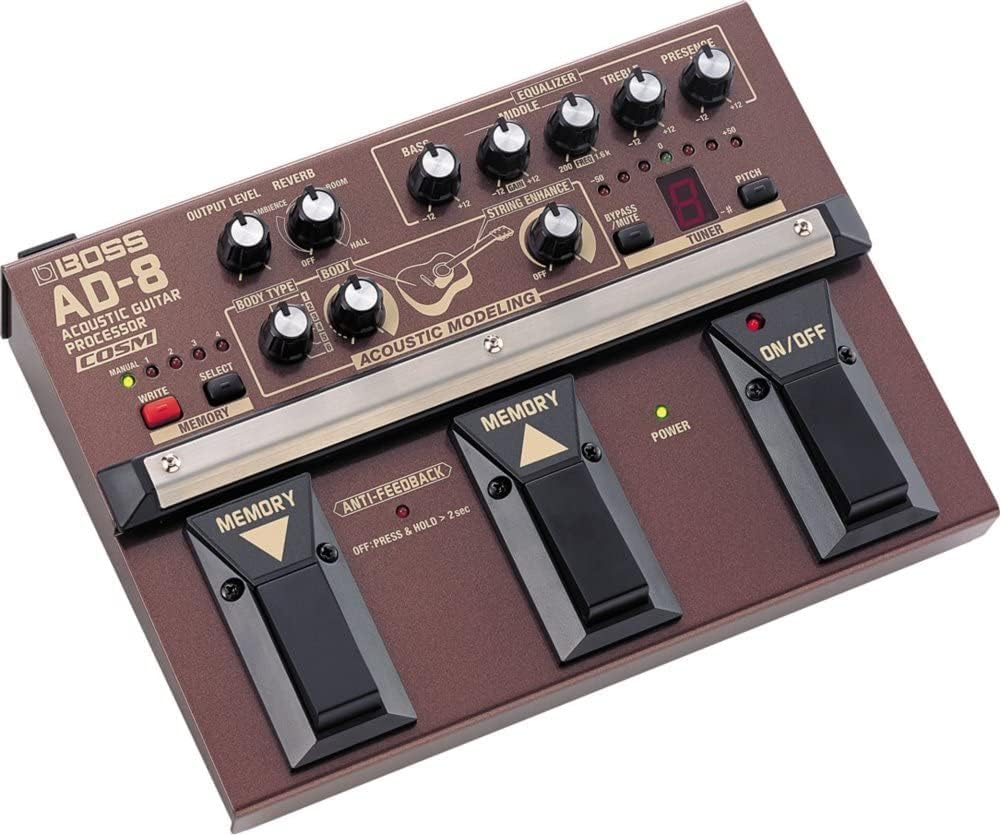 Amazon | BOSS AD-8 プリアンプ アコースティックギター用 (ボス AD8