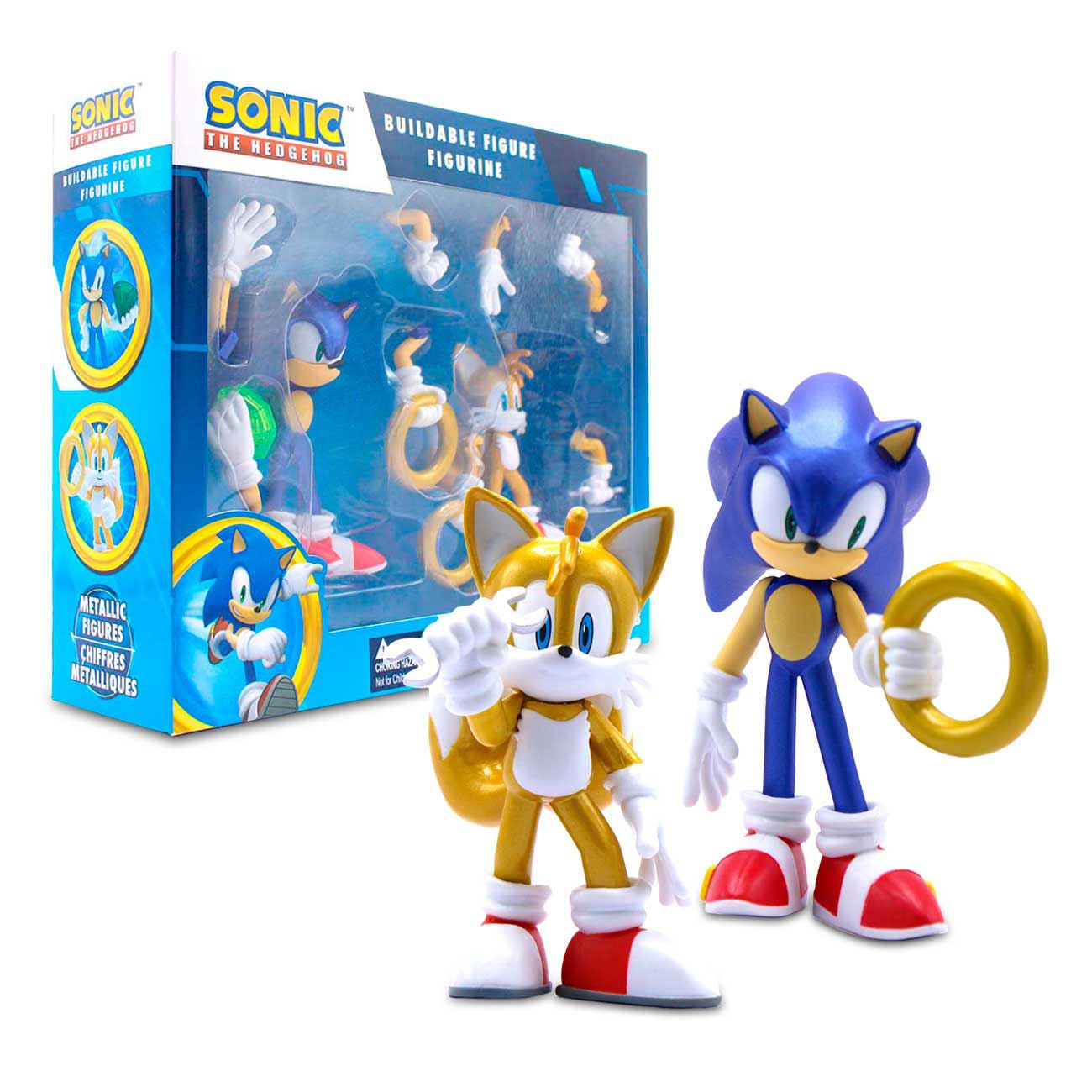 Amazon.com: Official Sonic The Hedgehog Metallic Sonic & Tails 4