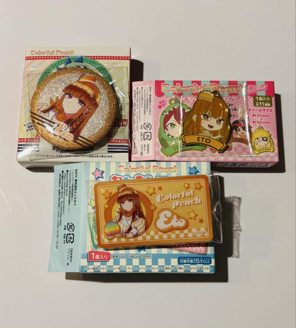 カラフルピーチ カラフルピーチ ダイナー缶バッジ10個 えとさん えと