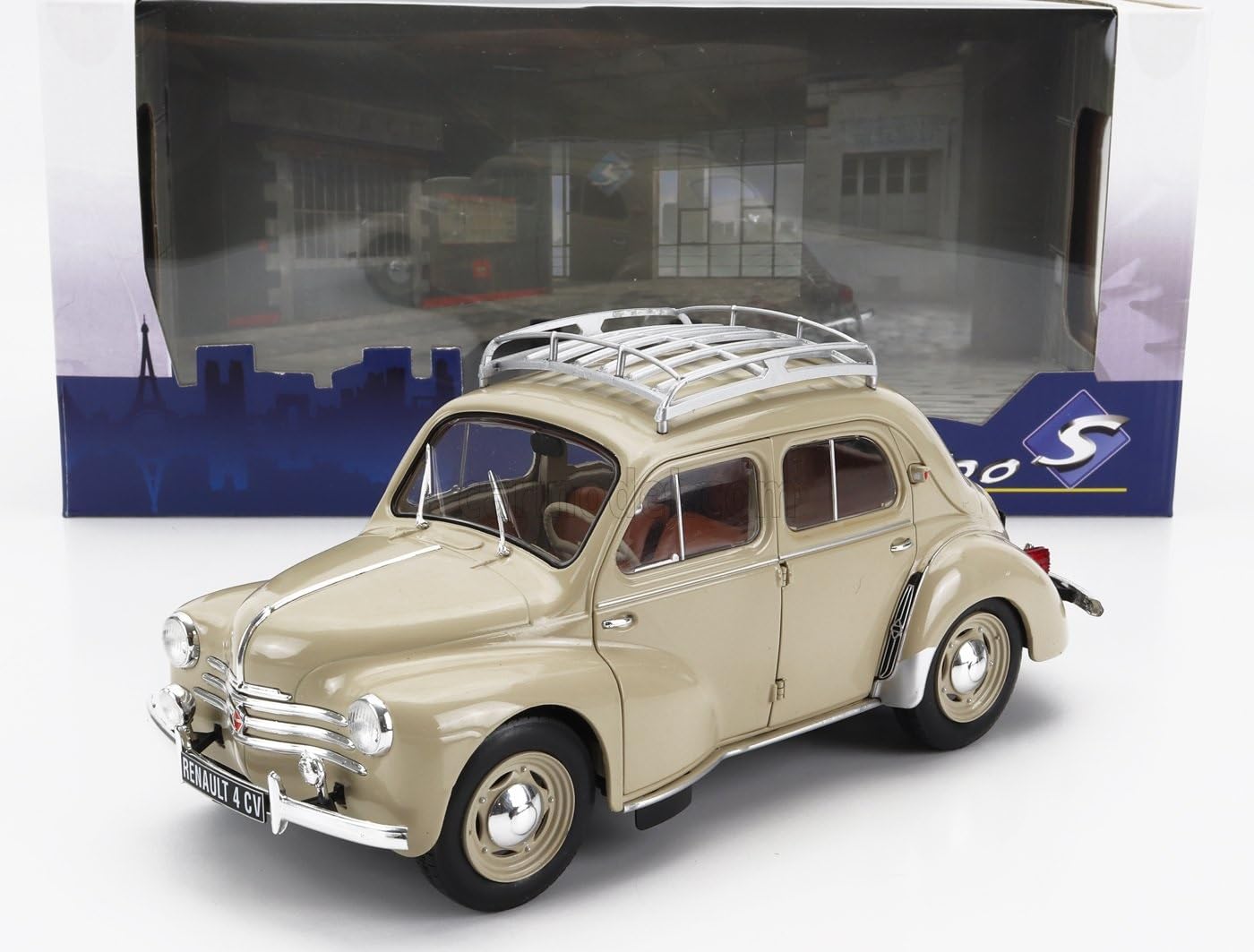 Amazon | ソリド 1/18 ルノー 4CV 1956 ベージュ SOLIDO RENAULT 4CV