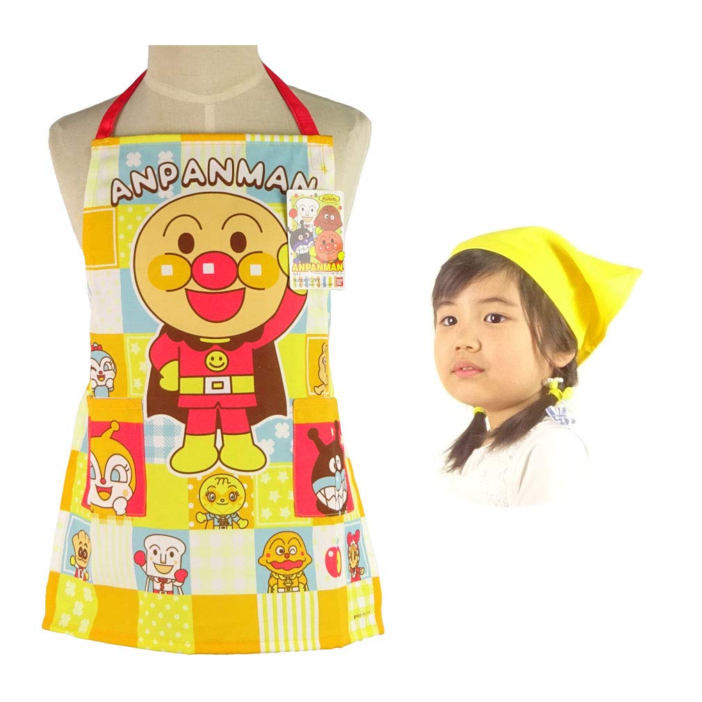 Amazon｜子供用 エプロン 三角巾 セット それいけ！ アンパンマン 幼児
