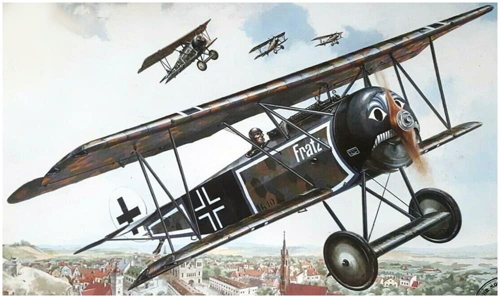 Amazon | ローデン 1/32 WW1 ドイツ空軍 フォッカー D.6 複葉戦闘機