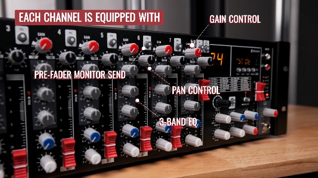 Amazon.com: Pure Resonance Audio MX9 9 Channel Rack Mount Mixer