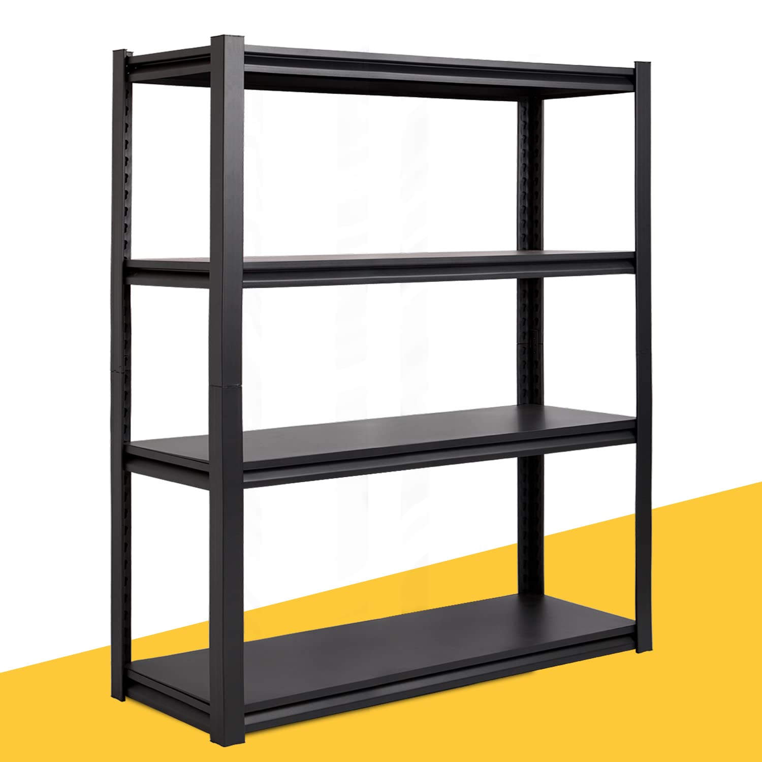 Amazon｜REIBII スチールラック 4段 幅100 奥行48 高さ145 耐荷重720kg