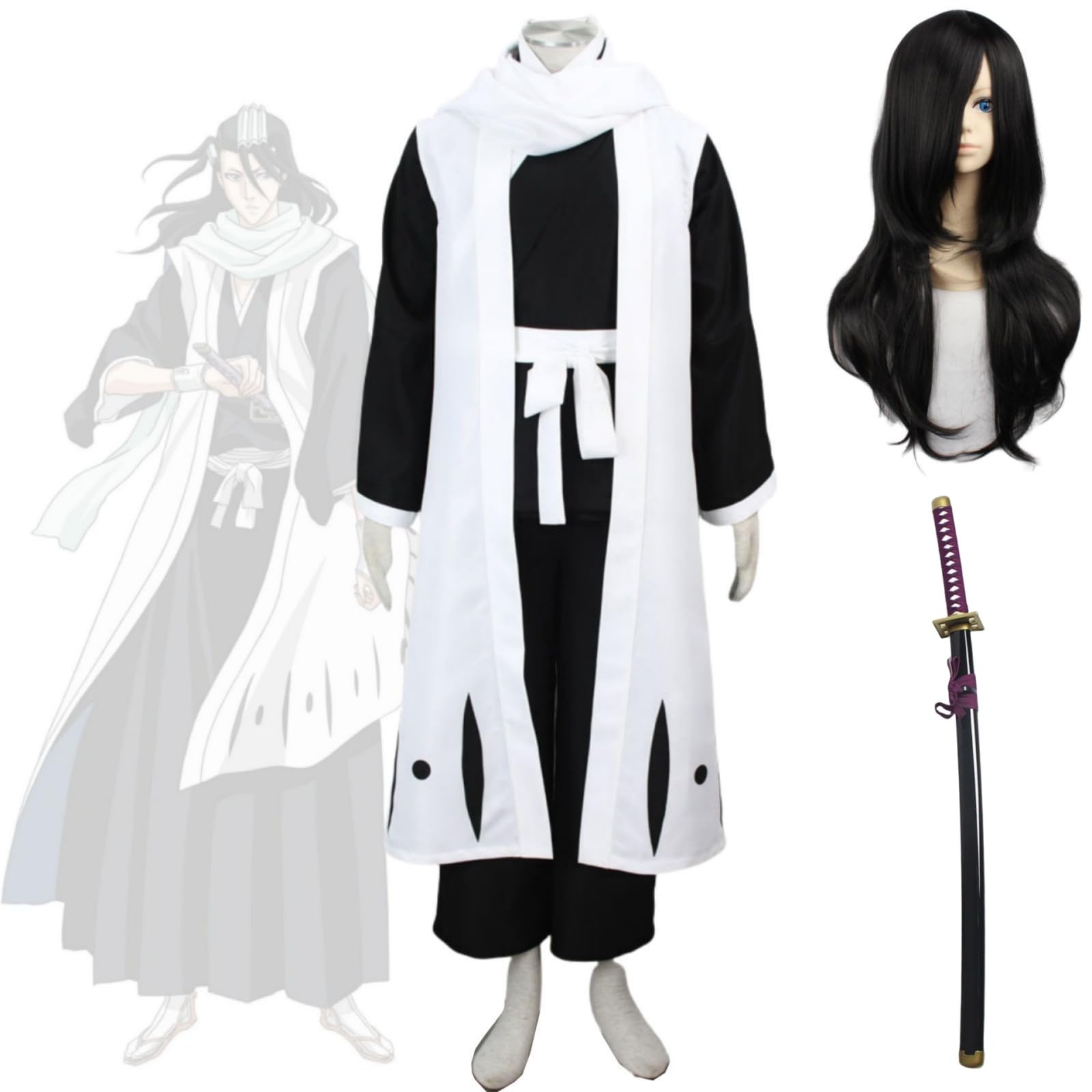 Amazon.co.jp: [YAYANA]朽木 白哉/くちきびゃくやコスプレ 卍解 仮装