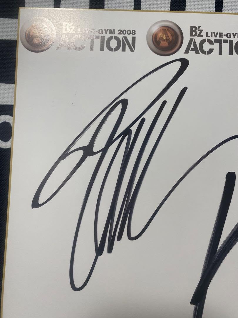 Amazon.co.jp: B'z 直筆サイン 色紙 稲葉さん 稲葉浩志 ACTION STARS