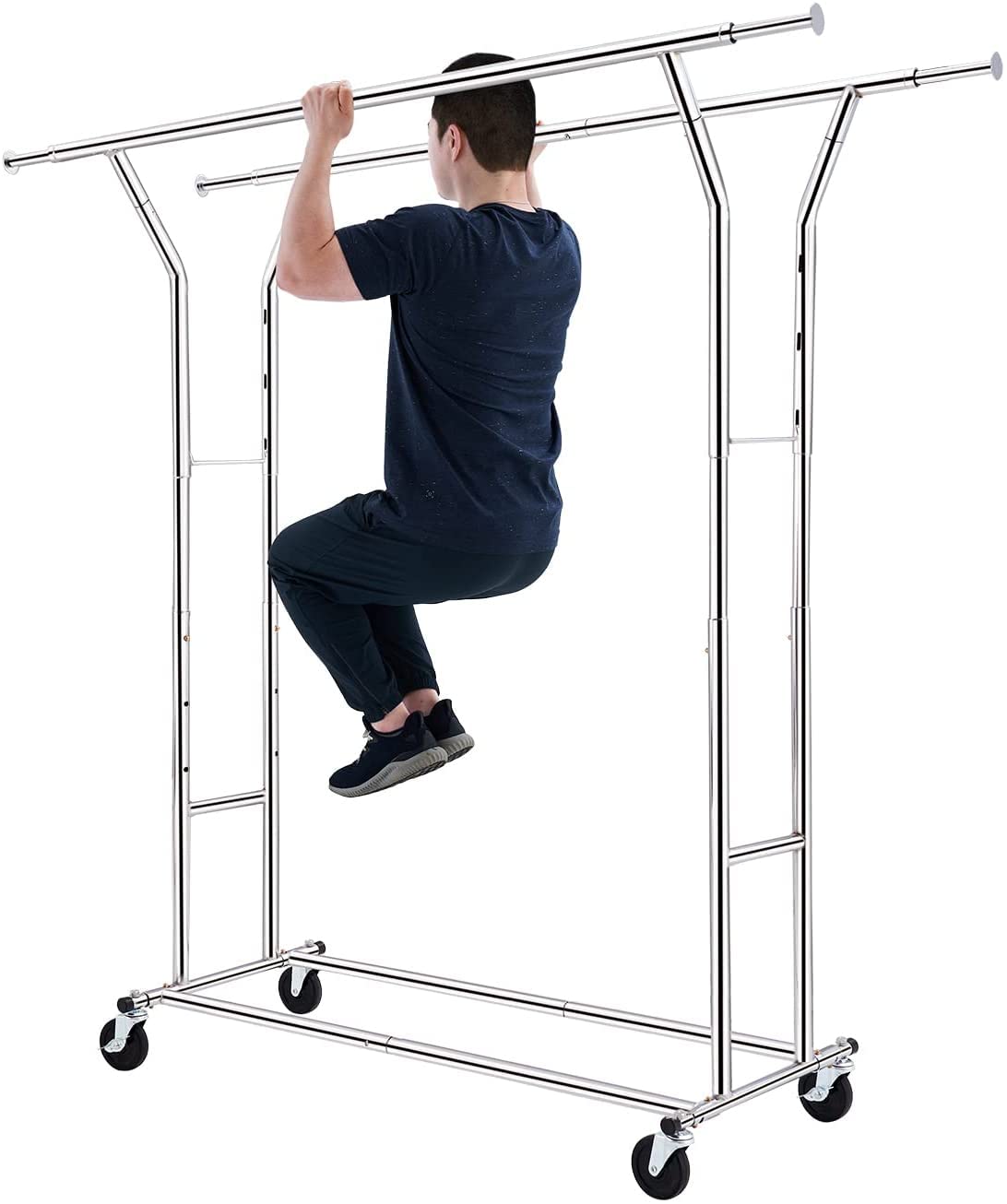 Amazon｜HOKEEPER ハンガーラック パイプハンガーラック 耐荷重200KG