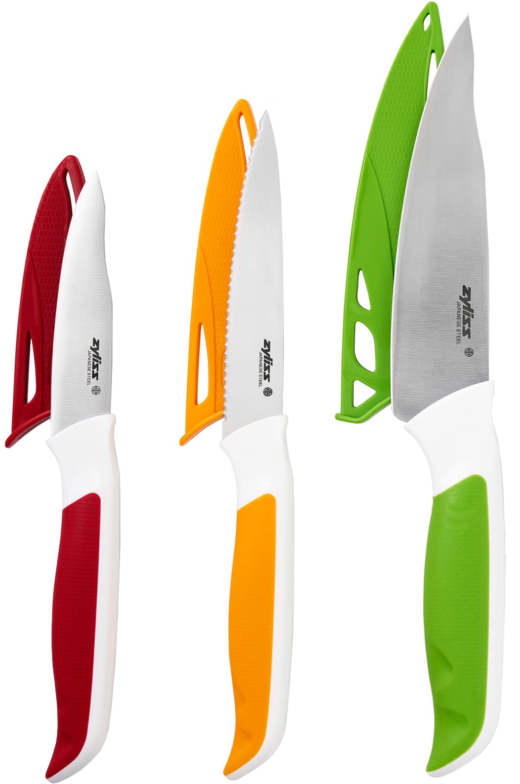 Amazon.com: Zyliss E920240 Comfort 3 Piece Knife Set, Multiple