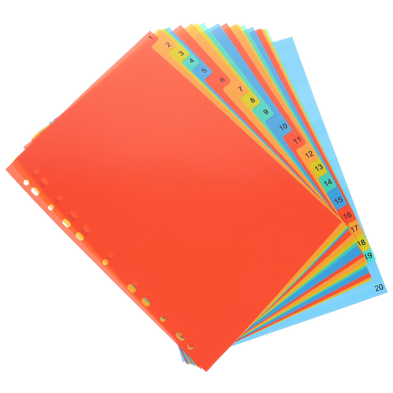 Amazon | Ciieeo インデックス ファイル a4 11穴 仕切りカード