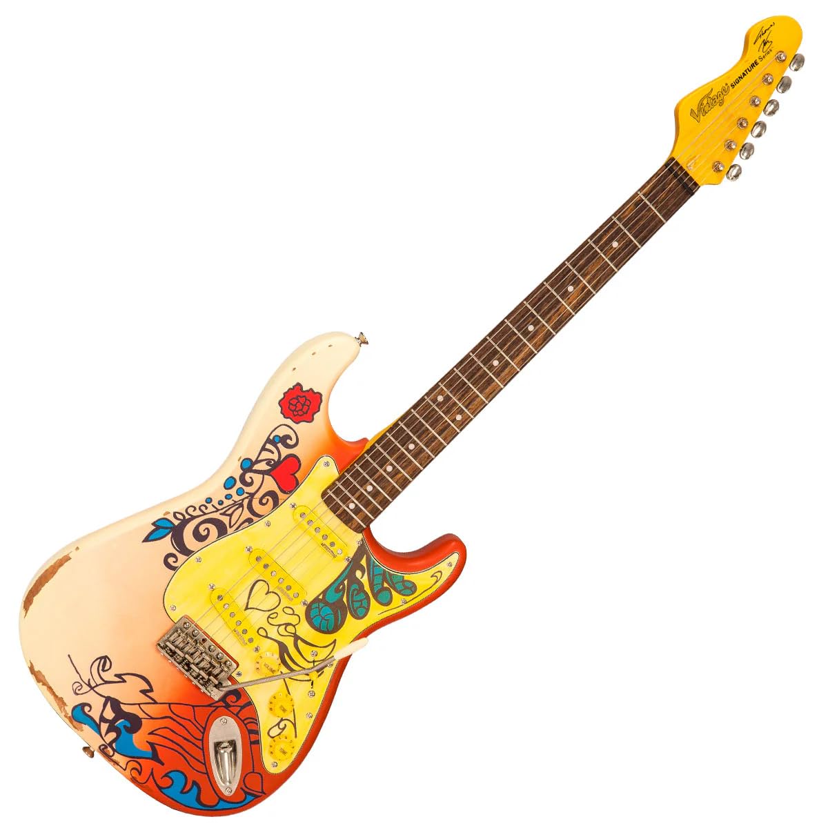 Amazon.co.jp: VINTAGE V6 Thomas Blug Signature Electric Guitar