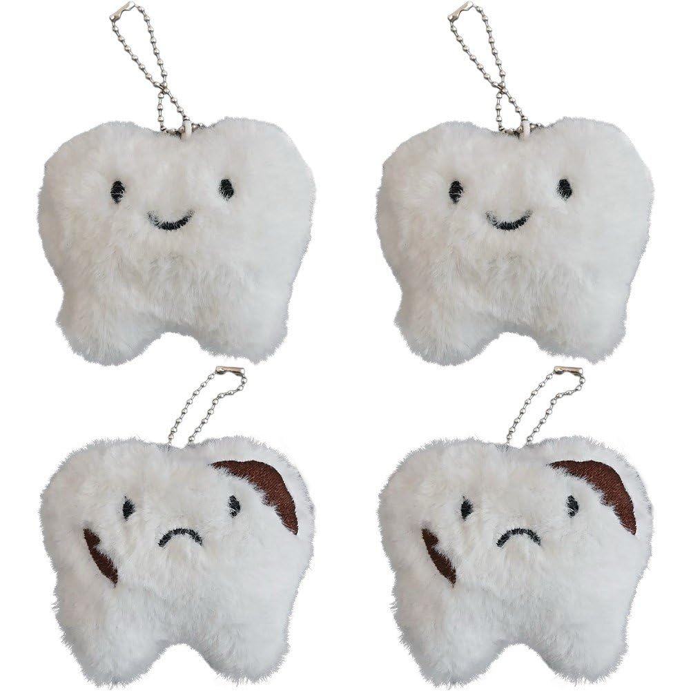 Amazon.co.jp: Toivexa 面白い 歯 ぬいぐるみ キーホルダー ソフト 歯