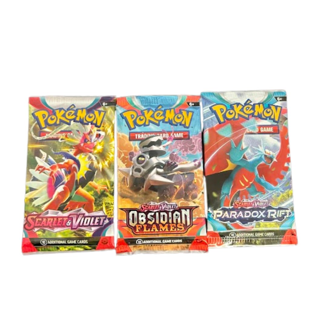 Amazon.com: Pokemon TCG: Sealed 3-Booster Pack Lot | 30 Cards