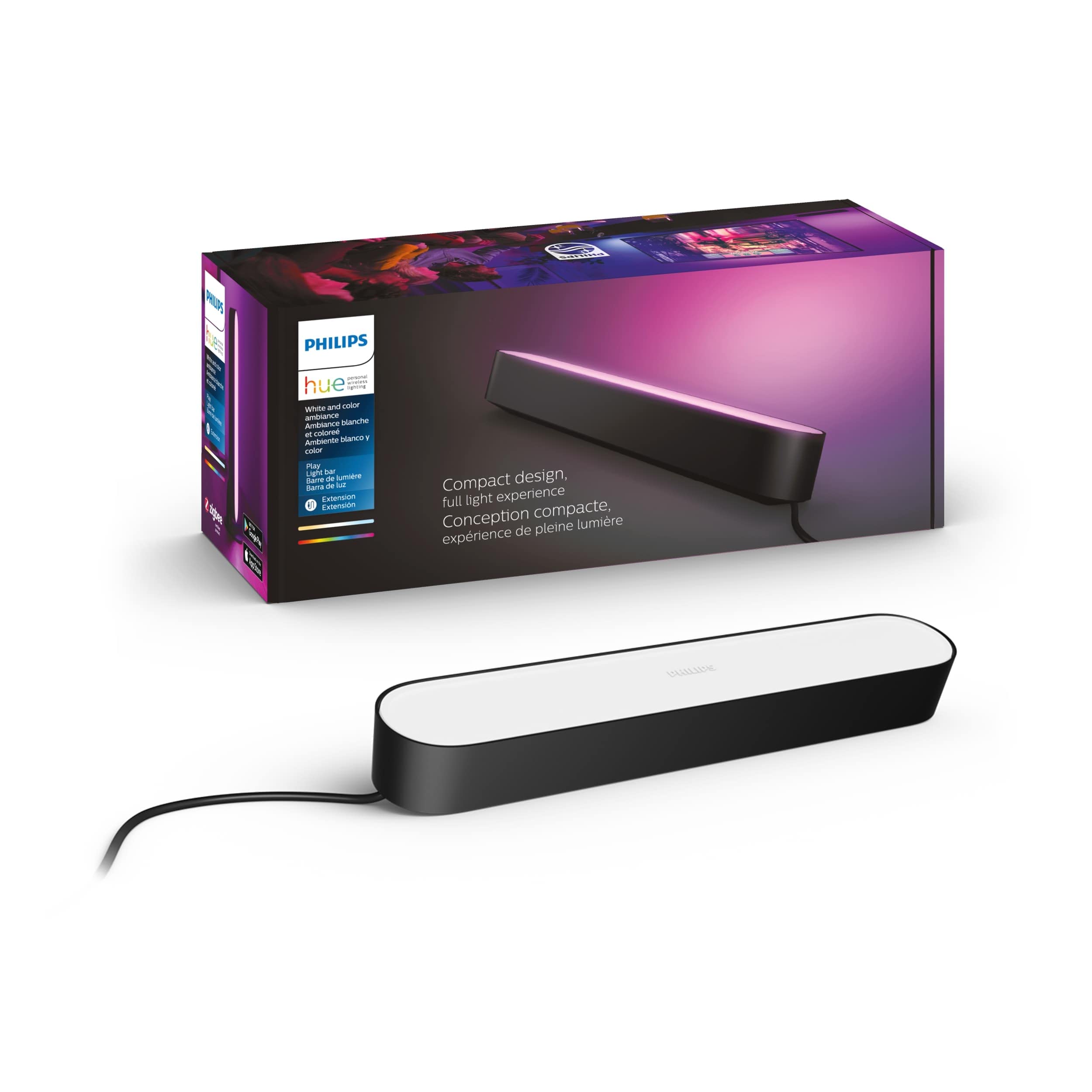 Philips Hue Play White & Color Smart Light Extension, Hub Required