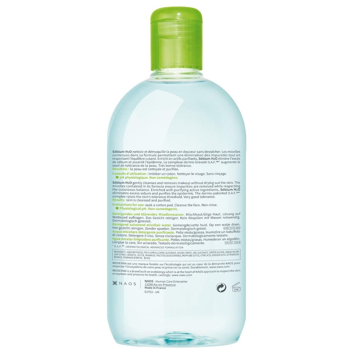 Amazon | ビオデルマ セビウム H2O D 500ml [並行輸入品] | Bioderma