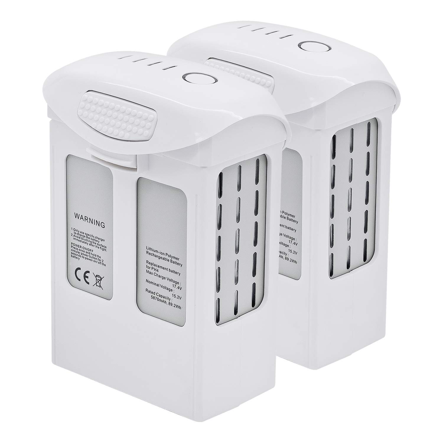 Amazon.com: ExpertPower 2 Pack High Capacity (15.2V 5870mAh