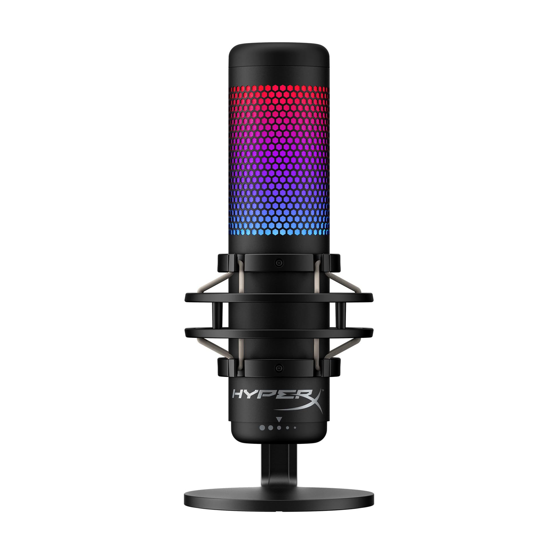 Amazon | HyperX QuadCast S スタンドアロンマイク RGBライティング