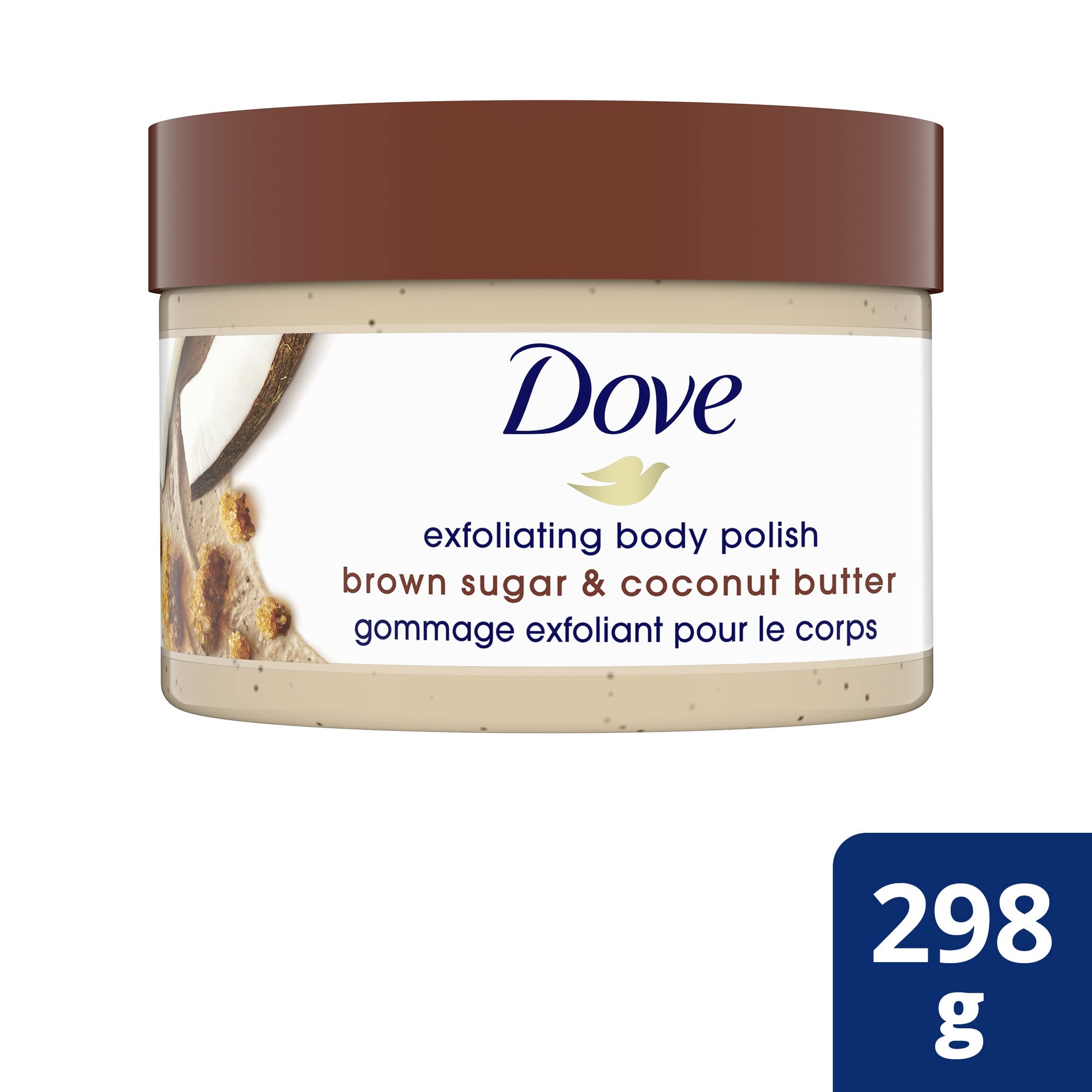 Dove Exfoliating Body Polish for silky smooth skin Brown Sugar