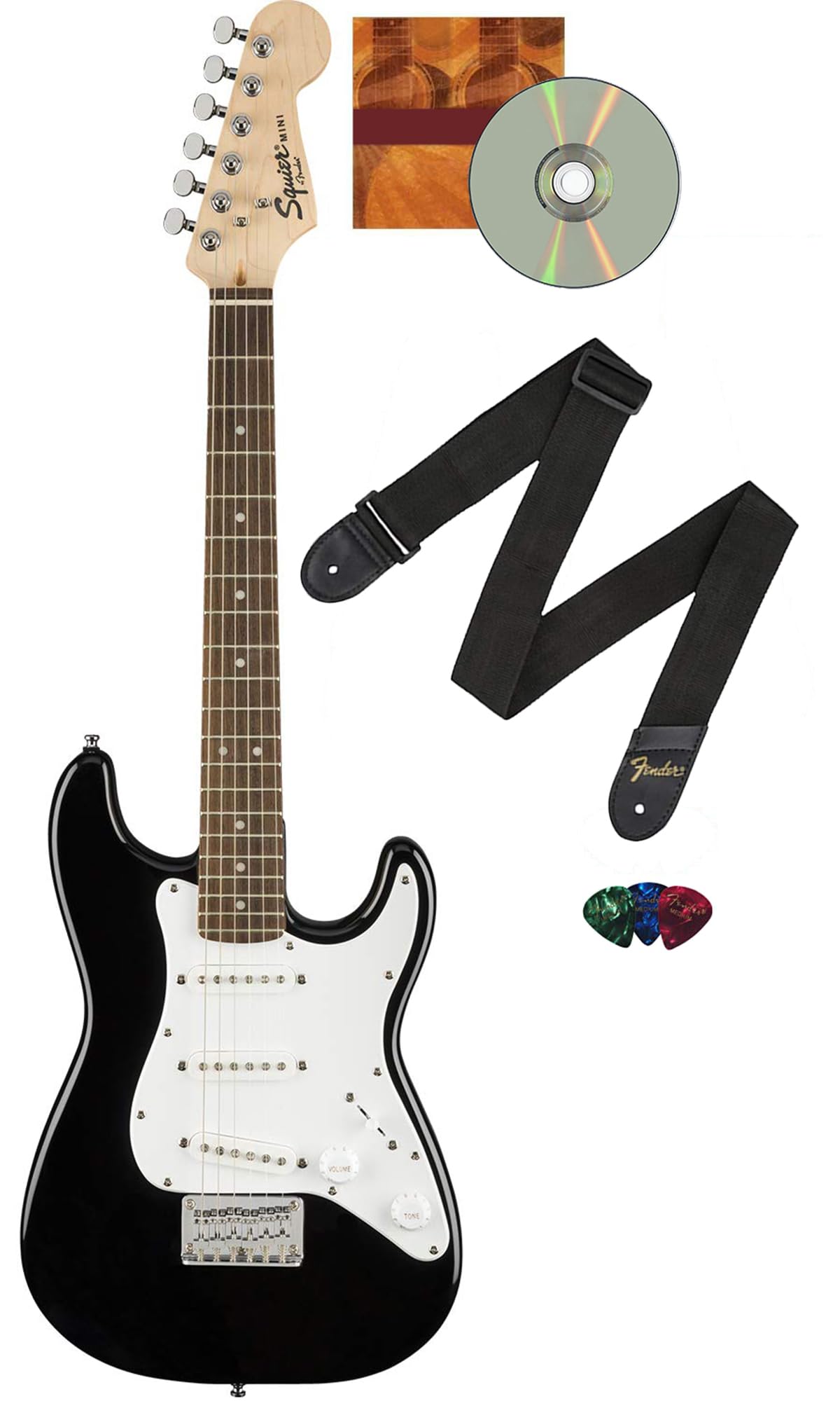 Amazon.com: Fender Squier 3/4 Size Kids Mini Strat Electric Guitar