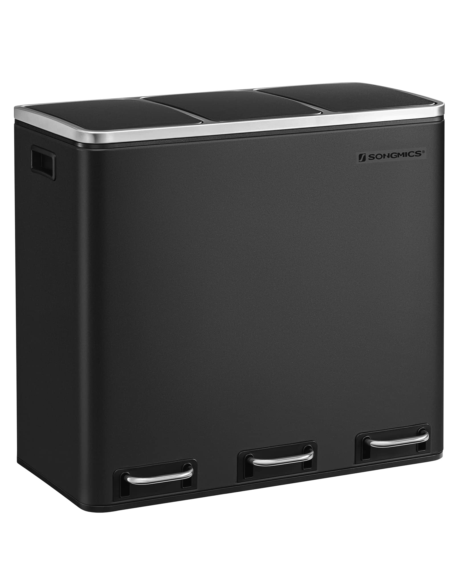 Amazon｜SONGMICS ゴミ箱 ダストボックス ペダル式 3分別 3×18L