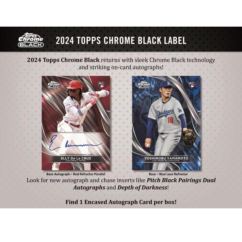 Amazon | 2024 Topps Chrome Black Baseball_Hobby トップス クローム
