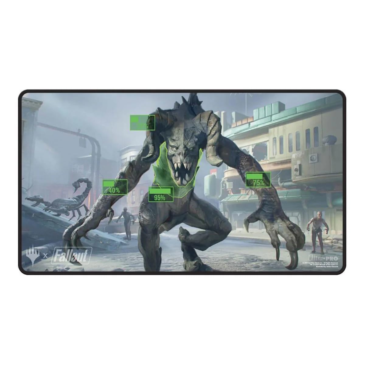 Amazon.com: Ultra PRO - Fallout Black Stitched Playmat - V.A.T.S.