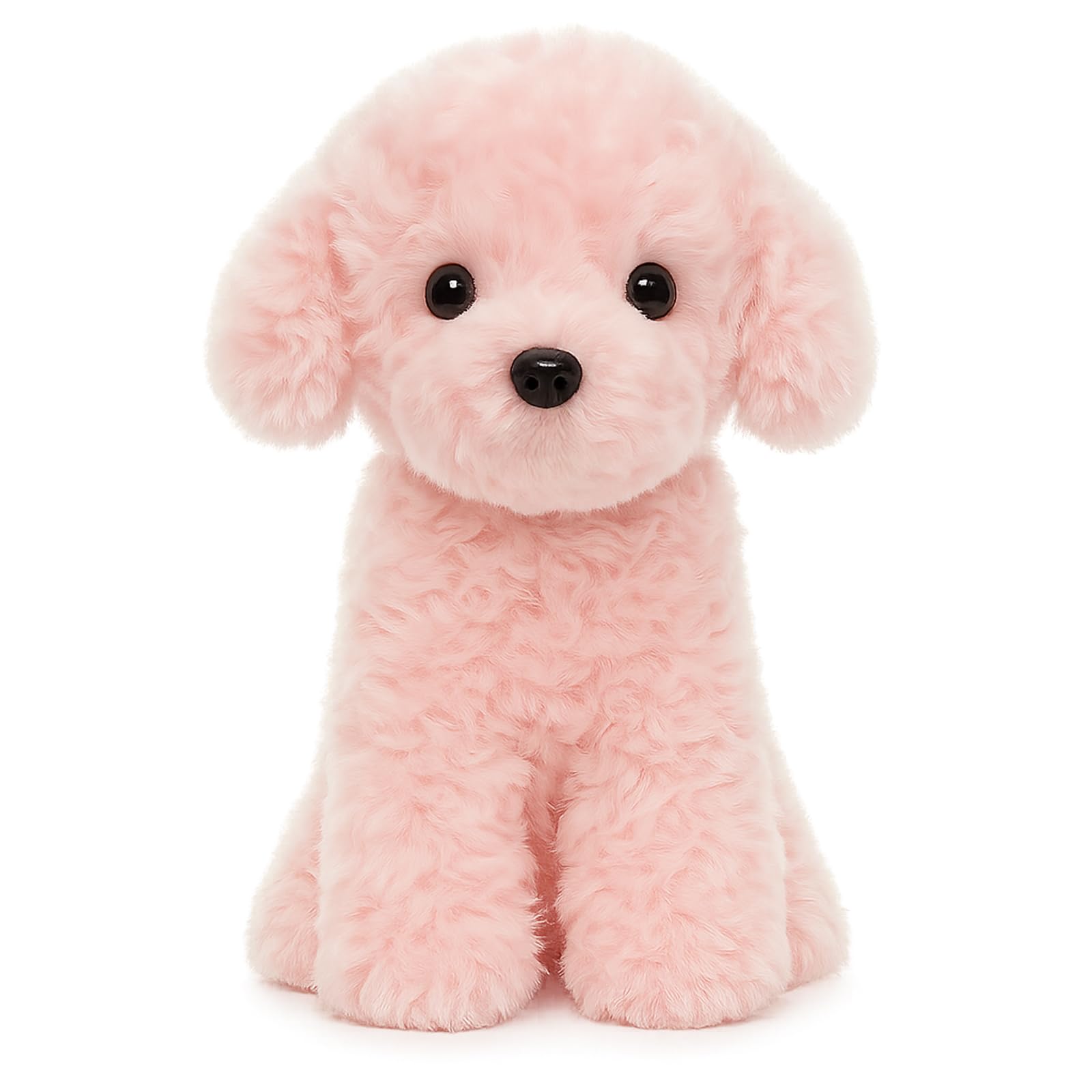 Amazon.co.jp: WEIGEDU ピンク 子犬 ぬいぐるみ ピンク トイプードル