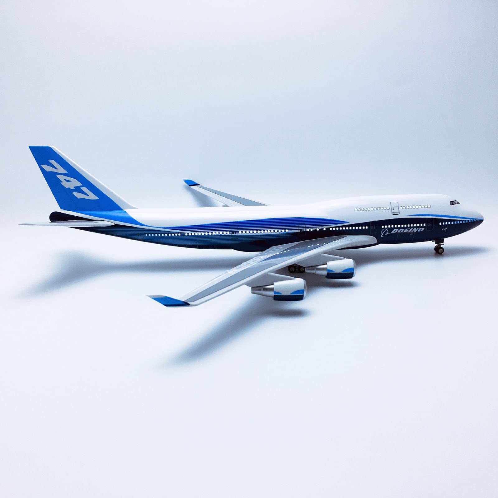 Amazon.co.jp: AZIZAT 18.5”1：150スケール模型飛行機原型ボーイング