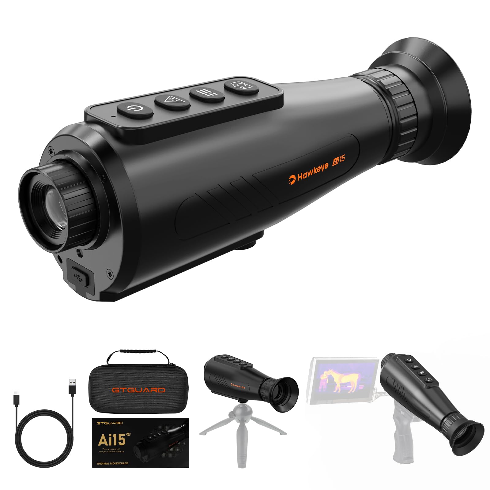 Amazon | XYTEC Ai15 サーマル単眼鏡 [AI超解像] サーマルイメージング