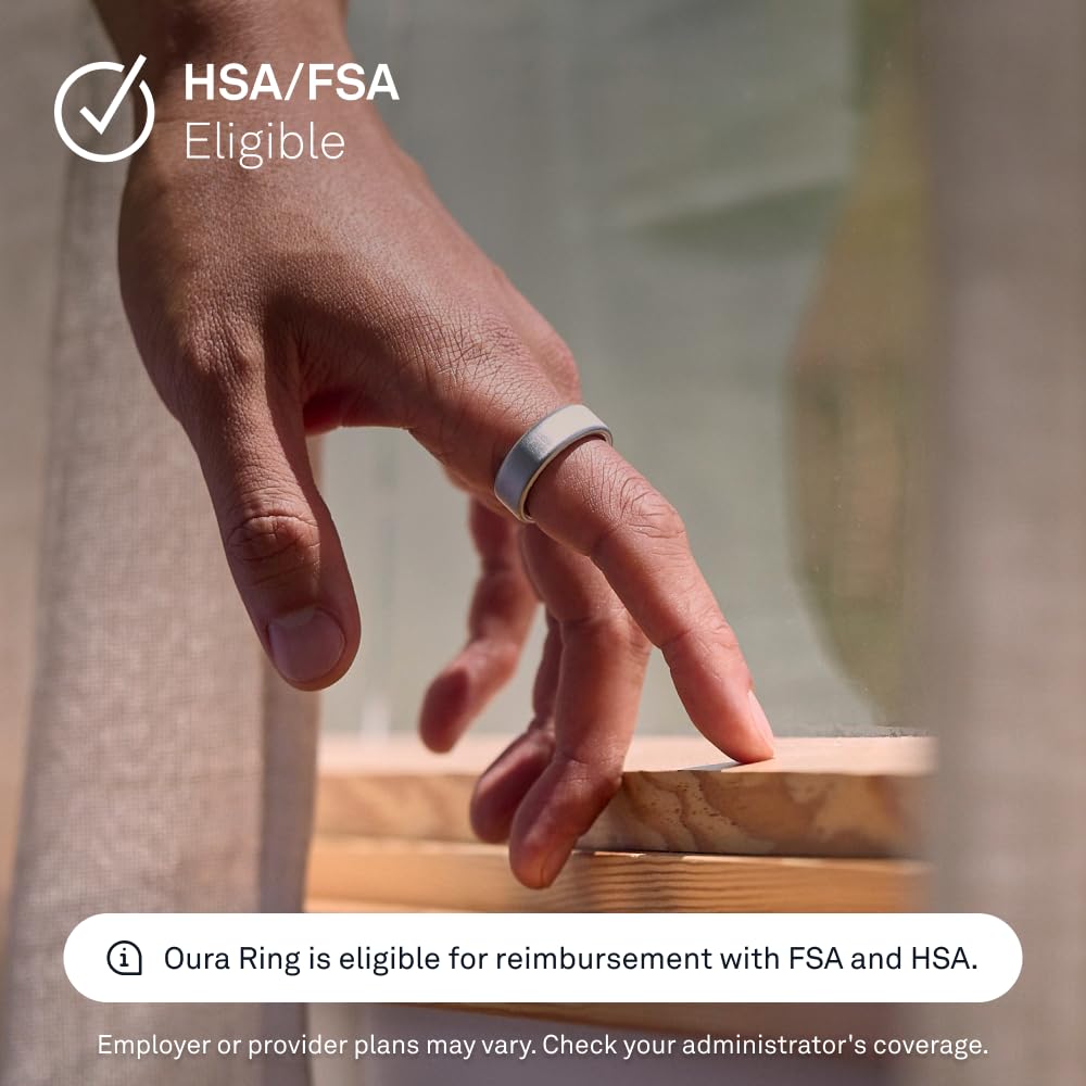 Amazon.com: Oura Ring 4 - Brushed Silver - Size 13 - Size Before