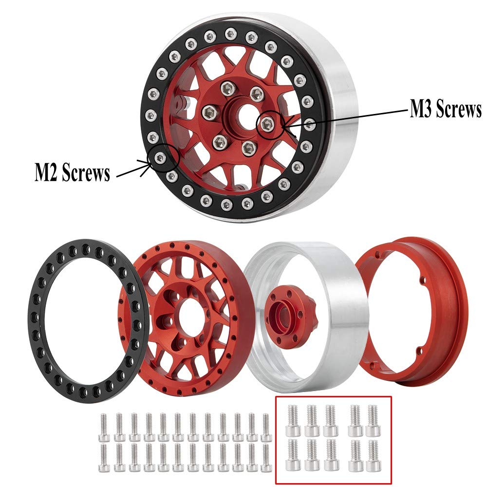 Amazon.co.jp: RCLions M3X6 M3ネジ 20個 1.9/2.2インチ ビードロック