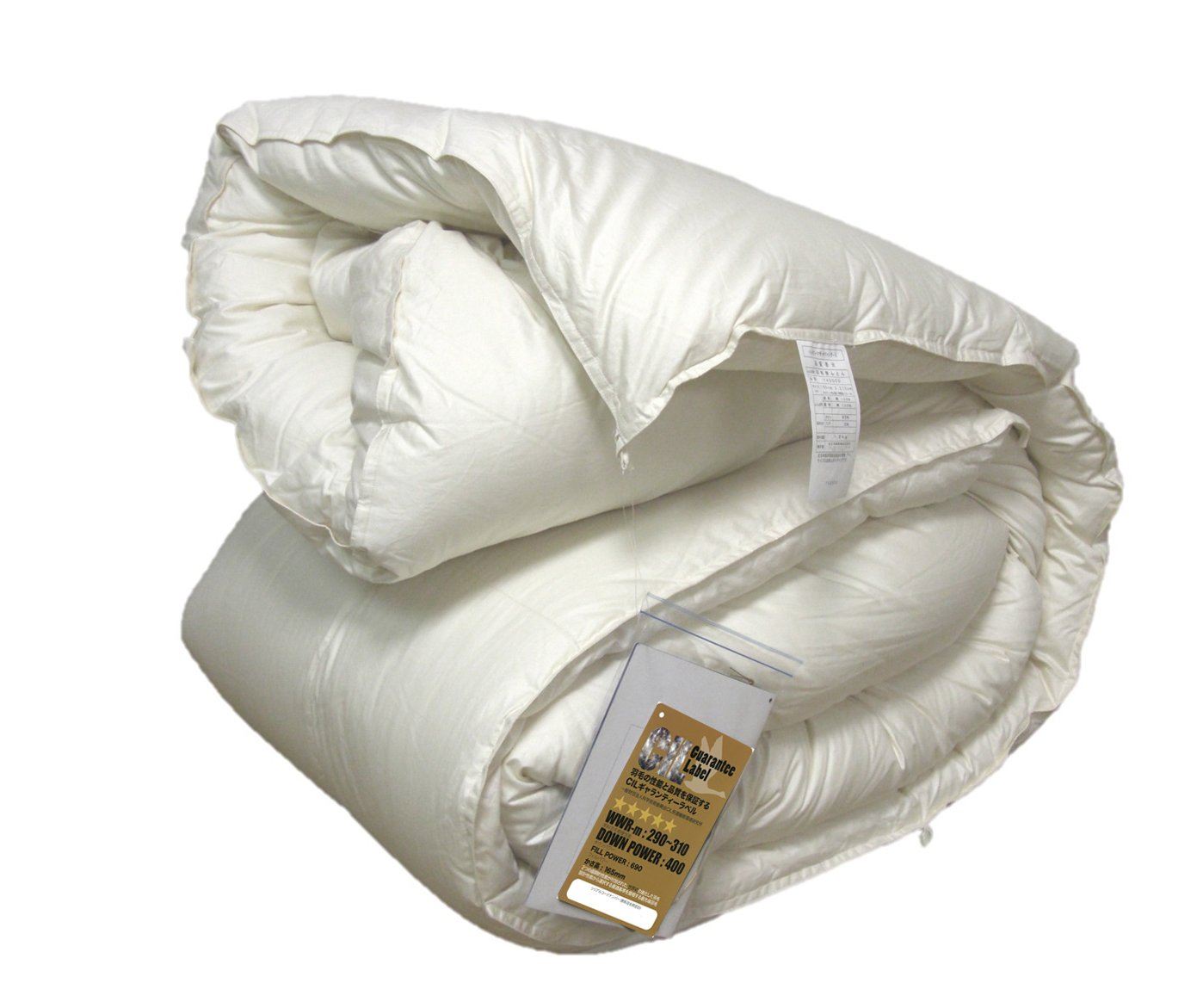 ハンガリー産 羽毛掛け布団 ダウンパワー400 150x210cm ハンガリー産