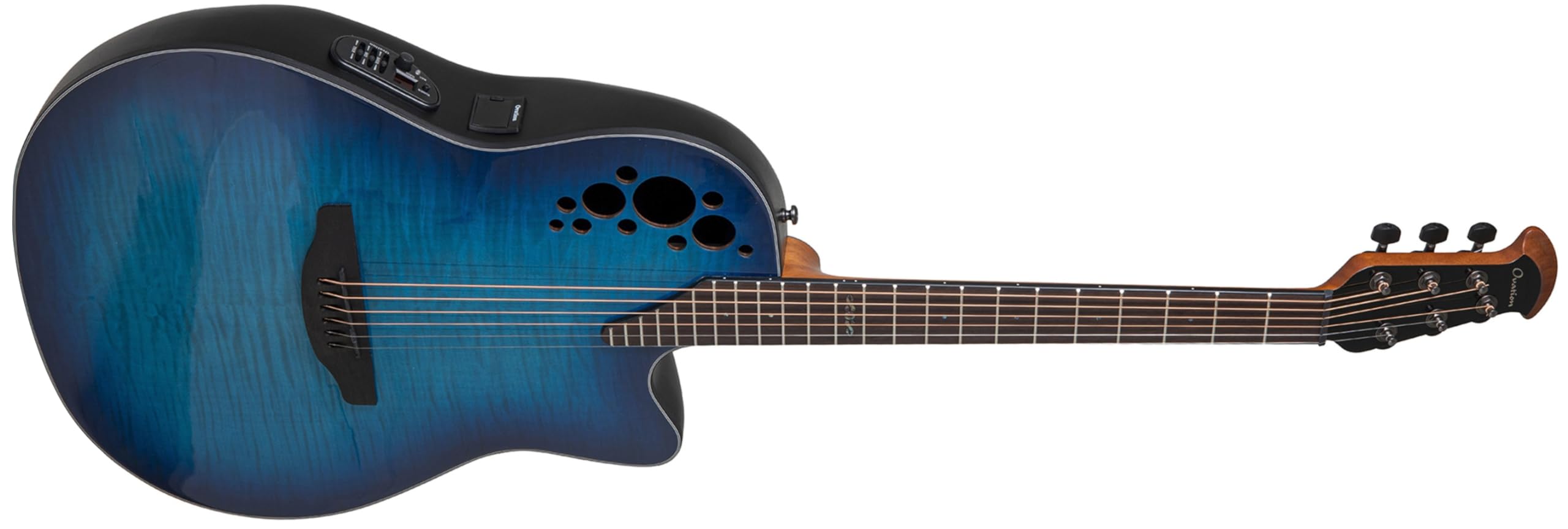 Amazon.com: Ovation CE44P-BLFL-G Celebrity Elite Plus Blue Flamed