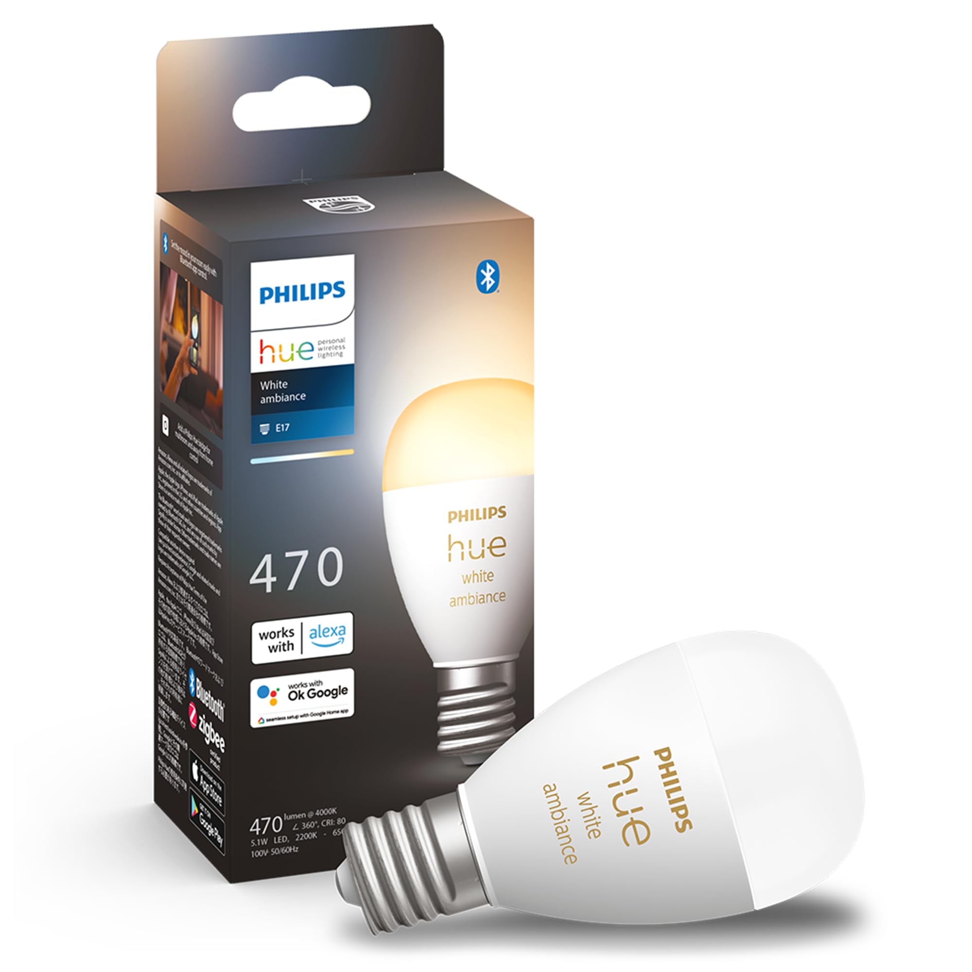 Amazon | フィリップスヒュー(Philips Hue) スマート電球 E17 40W相当