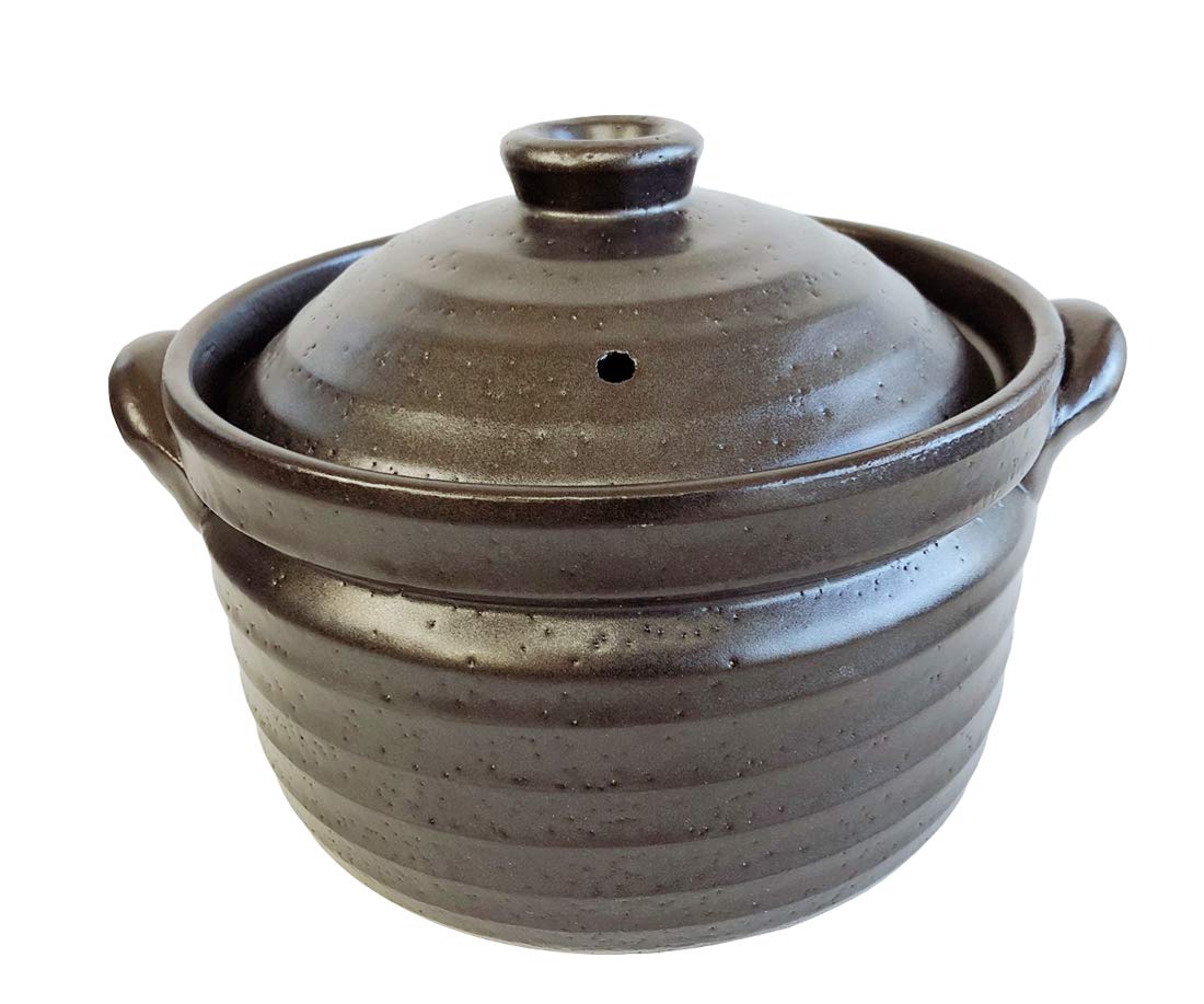 Amazon | IH対応土鍋 IHマルチ炊飯鍋 4合炊飯鍋（二重蓋） | 萬古焼