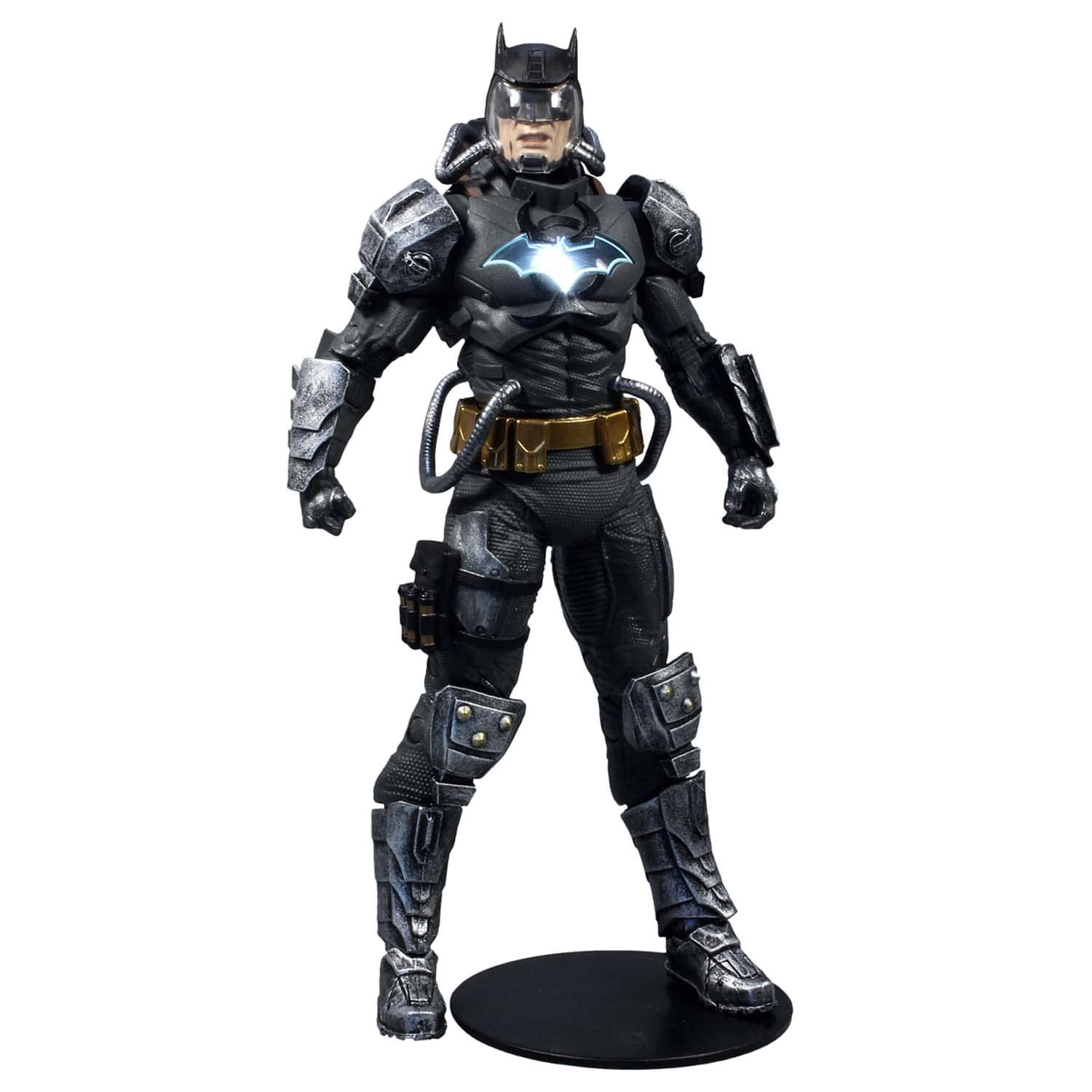 Amazon.com: DC Multiverse 7IN - Batman Hazmat Suit (Light UP Logo