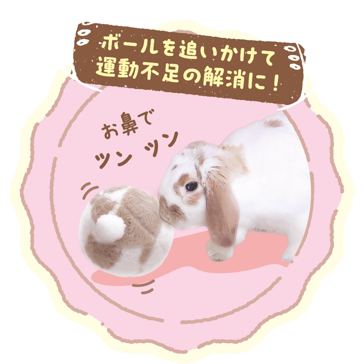 Amazon.co.jp: ミニアニマン たれ耳ちゃんのうさけつボール : ドラッグ