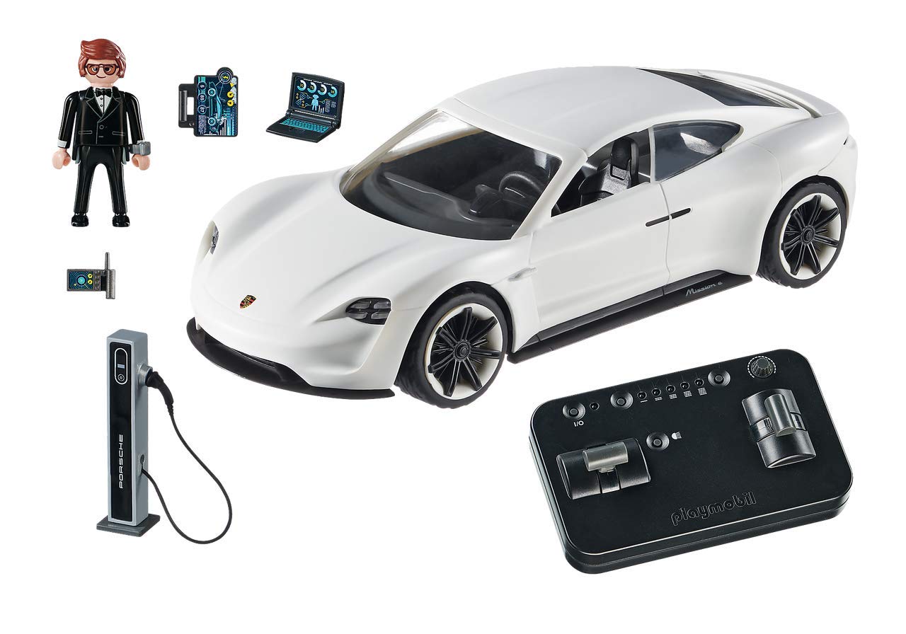 Amazon.com: Playmobil The Movie Rex Dasher's Porsche Mission E