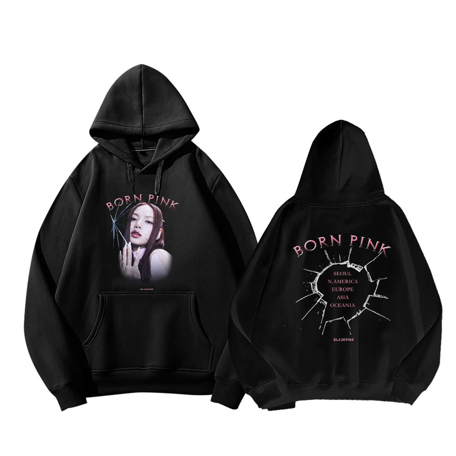 Amazon.co.jp: PANHUI BLACKPINK パーカー ブラックピンク Pink Venom