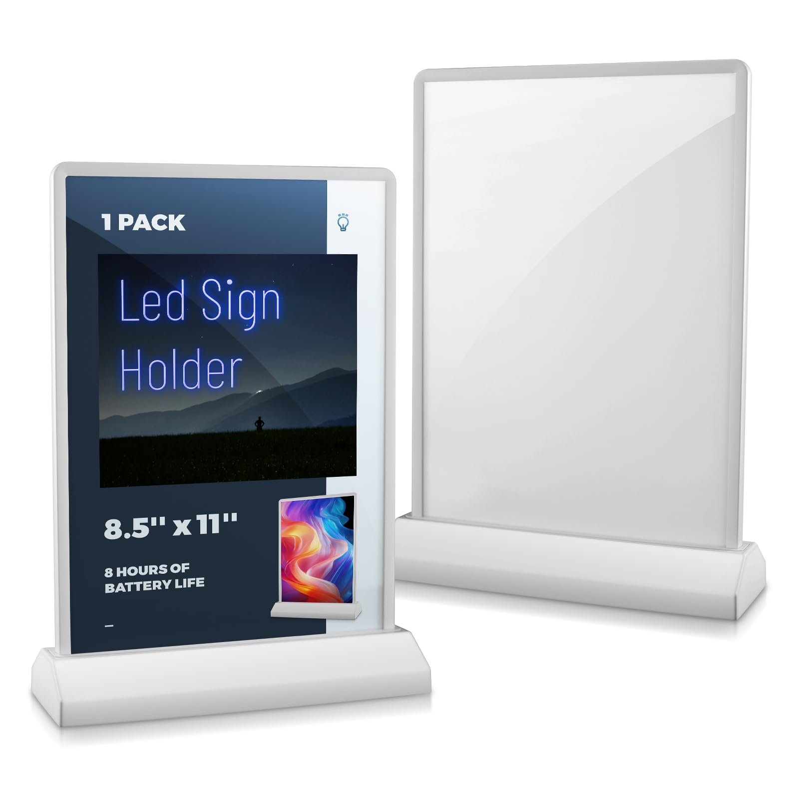 Amazon.com: Greraes Acrylic Sign Holder 8.5 X 11 Paper Stand Stand