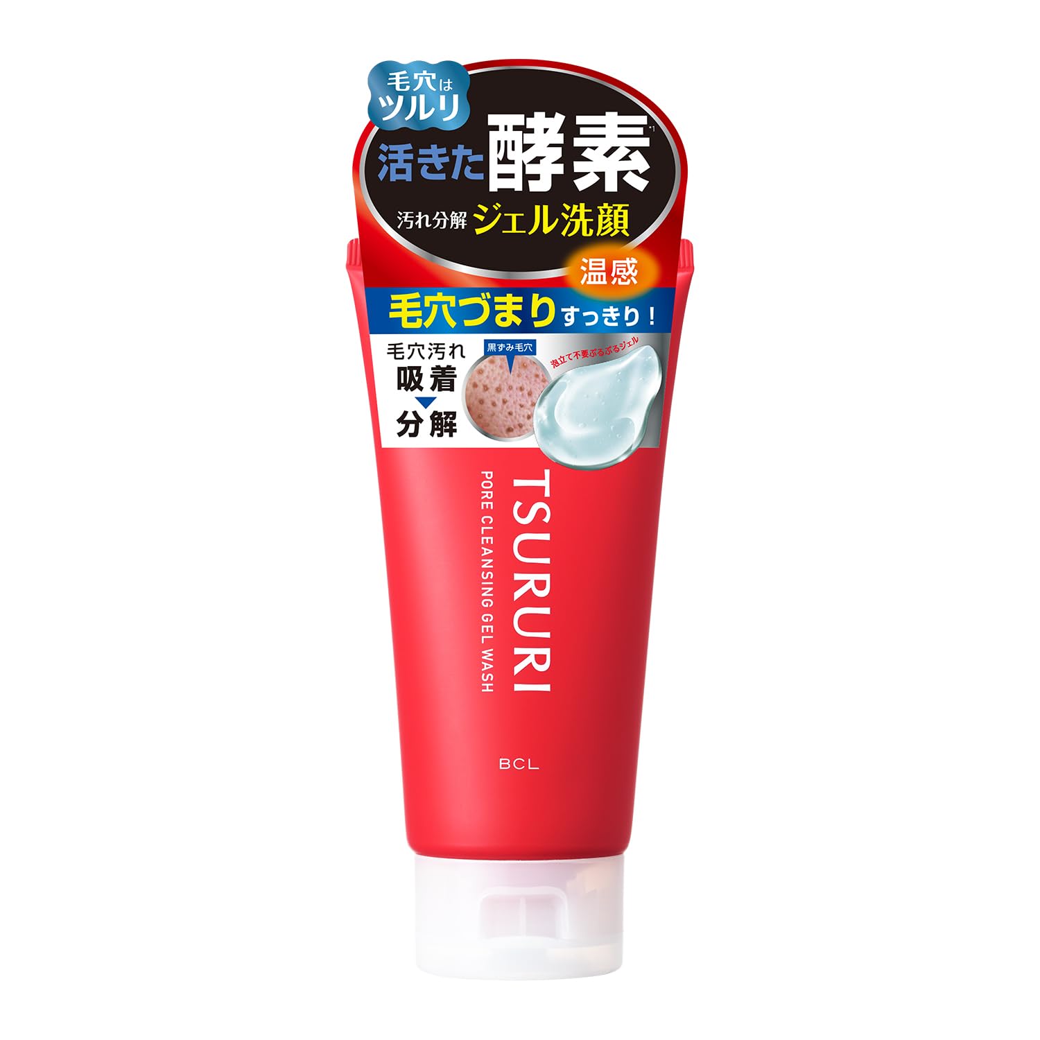 Amazon | ツルリ 毛穴汚れ分解ジェル洗顔 110g 洗顔料 ジェル洗顔 毛穴